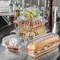 15 Count Clear Heavy Duty Hinged Containers 6 Inch Food Grade